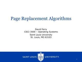 Page Replacement Algorithms in Operating Systems