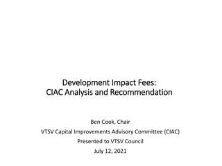 Development Impact Fees and CIAC Recommendations