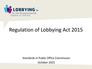 Regulation of Lobbying Act 2015 in Ireland