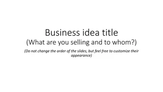 Unique Business Idea: Tailored Solutions for Modern Consumers