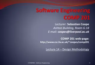 Software Engineering Lecture on Design Methodology and Module Interfaces