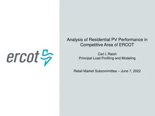 Residential PV Performance Analysis in ERCOT Competitive Area