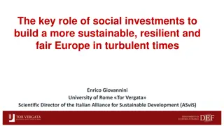 The Role of Social Investments in Building a Sustainable and Resilient Europe