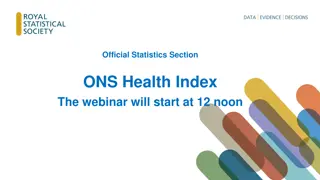Health Index and Data Visualization in Official Statistics Webinar