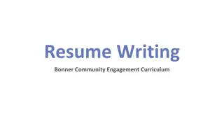 Crafting Engaging Bonner Community Engagement Curriculum