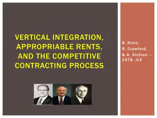 Opportunism in Vertical Integration and Appropriable Rents