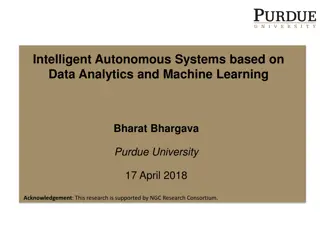 Advanced Intelligent Autonomous Systems and Machine Learning