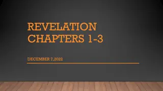 Revelation Chapters 1-3 and Messages to the Seven Churches