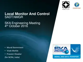 Architecture Model for Local Monitor and Control SADT NMGR