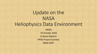 Recent Updates on NASA Heliophysics Data Environment