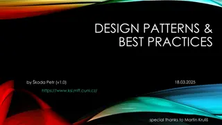 Software Design Patterns and Best Practices