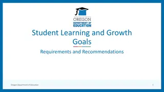 Student Learning and Growth Goals in Education