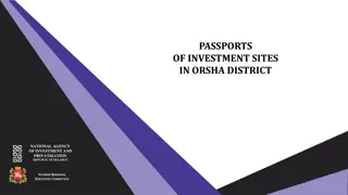 Investment Opportunities in Orsha District, Belarus - Key Sites and Infrastructure Details