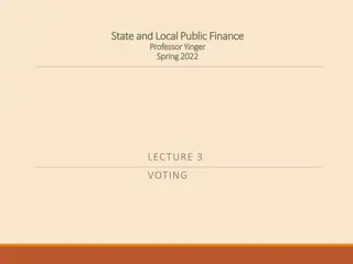 Voting and Demand in State and Local Public Finance
