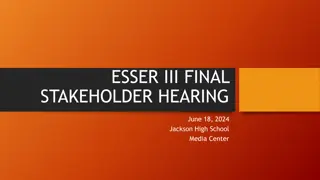 ESSER III Funding and Grant Utilization