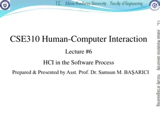 Human-Computer Interaction in Software Development Process