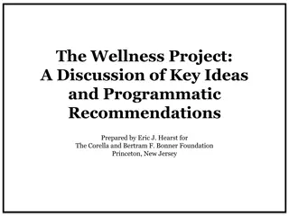 Wellness: Key Concepts and Program Recommendations