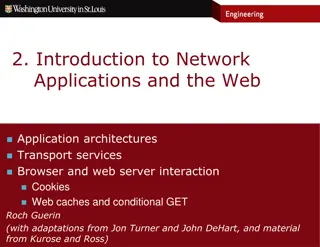 Network Applications and Web Architectures