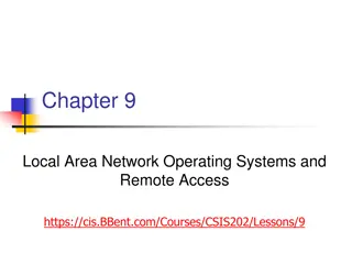 Network Operating Systems Overview: Chapters, Categories, and Functional Requirements