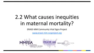 Inequities in Maternal Mortality and Their Causes