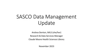 Comprehensive Data Management and Sharing Process for SASCO Research Programs