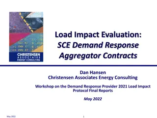 SCE Demand Response Aggregator Contracts & Impacts