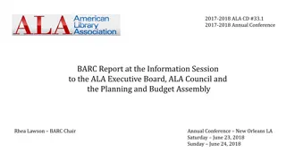 ALA Annual Conference 2018 Financial Report Highlights