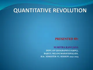 Quantitative Revolution in Geography: A Shift in Geographical Study