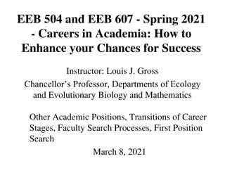 Enhancing Your Success in an Academic Career - Tips and Insights