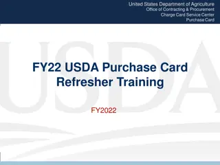 USDA Purchase Card Responsibilities