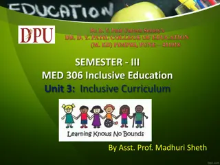 Enhancing Inclusive Education through Curriculum Development