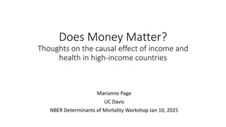 Does Money Matter? Causal Effects of Income on Health in Developed Countries