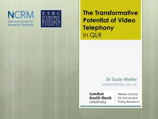 Transformative Potential of Video Telephony in Qualitative Longitudinal Research