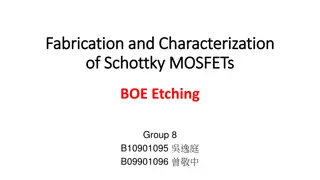 Schottky MOSFET Fabrication and Characterization Process
