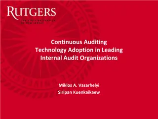 Continuous Auditing Technology Adoption in Leading Internal Audit Organizations