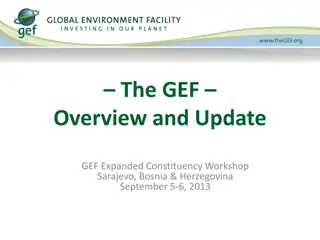 GEF Overview and History: Financing Environmental Projects