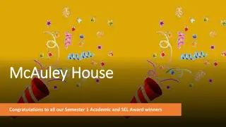 McAuley House Semester 1 Academic and SEL Award Winners