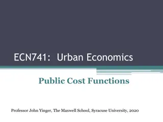 Cost Functions and Production Functions in Urban Economics