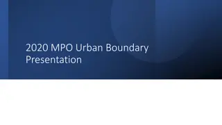 Metropolitan Planning Organizations and Urban Boundaries