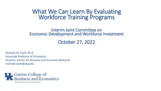 Workforce Training Program Evaluations for Economic Development