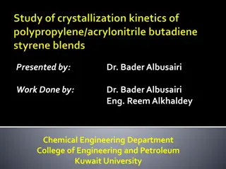 Advanced Study on PP/ABS Polymer Blends Crystallization Kinetics