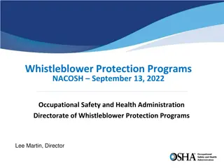 Whistleblower Protection Programs and Major Updates
