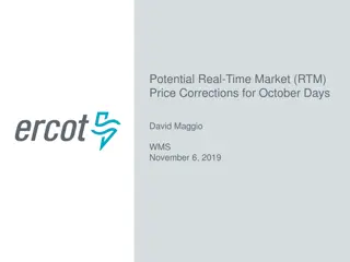 Real-Time Market Price Corrections for October Days David Maggio WMS