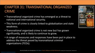 Threat of Transnational Organized Crime