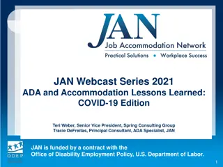 Lessons on ADA Accommodations and Laws During COVID-19