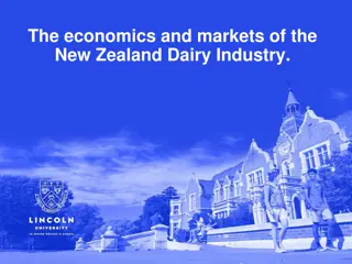 The New Zealand Dairy Industry: Economics, Markets, and Challenges