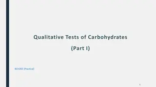 Qualitative Tests of Carbohydrates in Biological Context