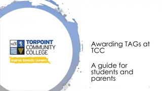 TAGs for Assessment at TCC - A Comprehensive Guide