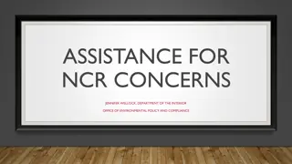Grants and Support for NCR Concerns in Environmental Policy and Compliance
