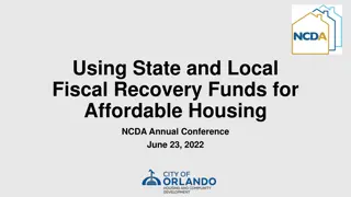 Using State and Local Fiscal Recovery Funds for Affordable Housing at NCDA Annual Conference